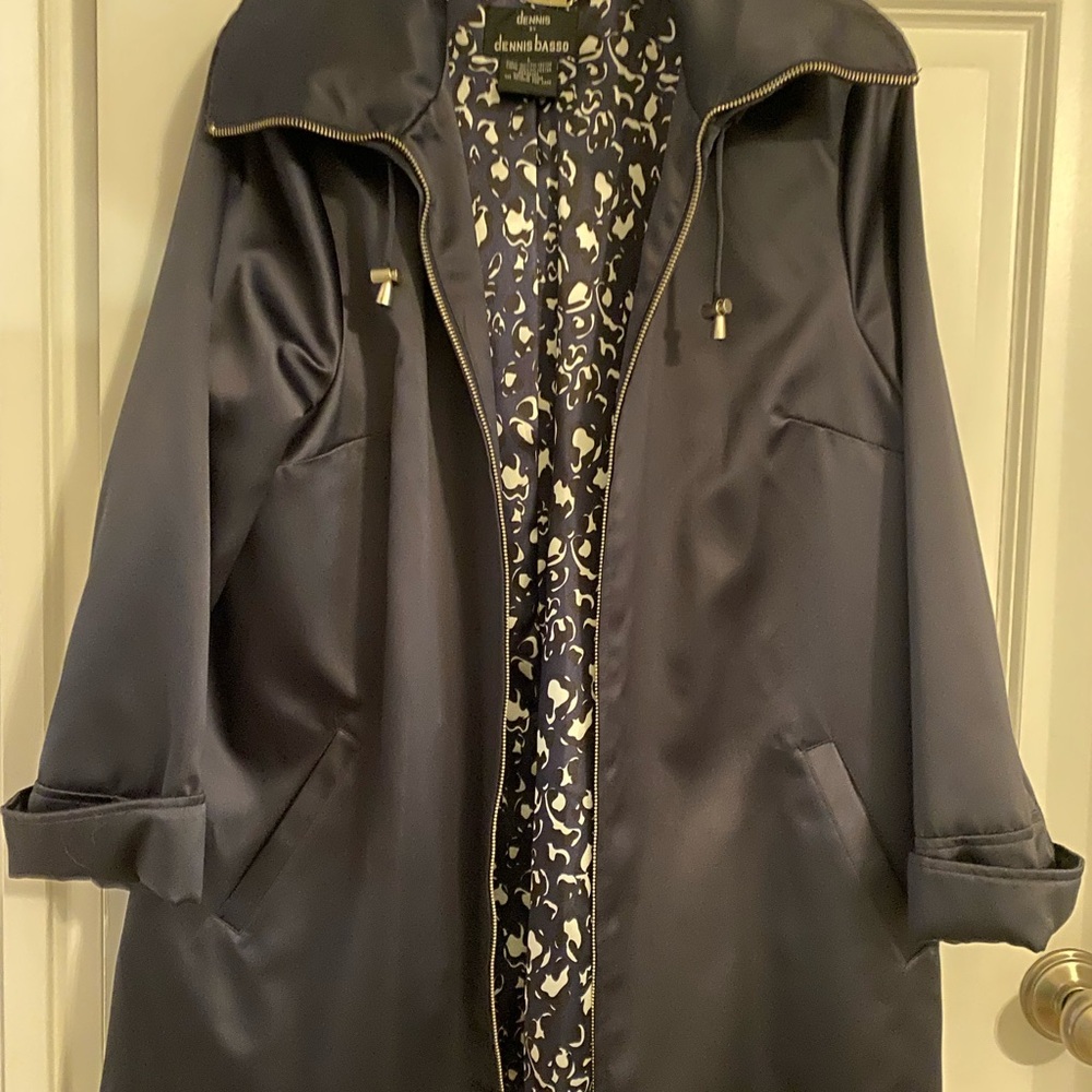 Dennis Basso Navy Women's Coat